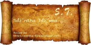 Sántha Tímea névjegykártya